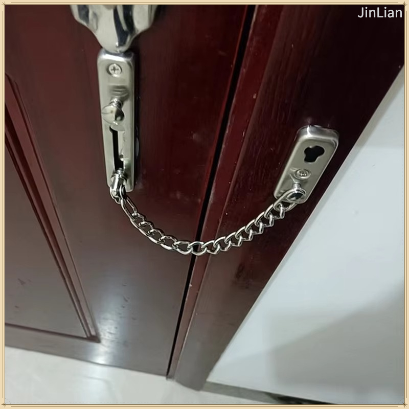 Security Chain Door - 1 Stück Türkette aus Edelstahl, Möbel-Türschnalle,